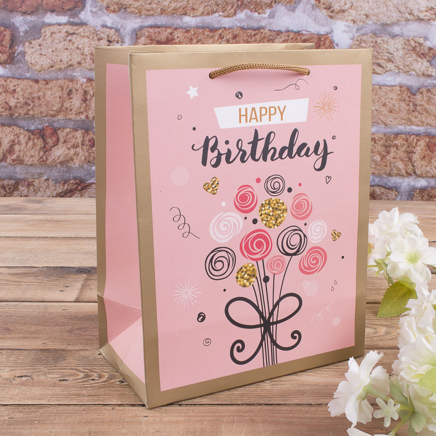 LUX-M  пакет 23*18*10 "happy birthday"